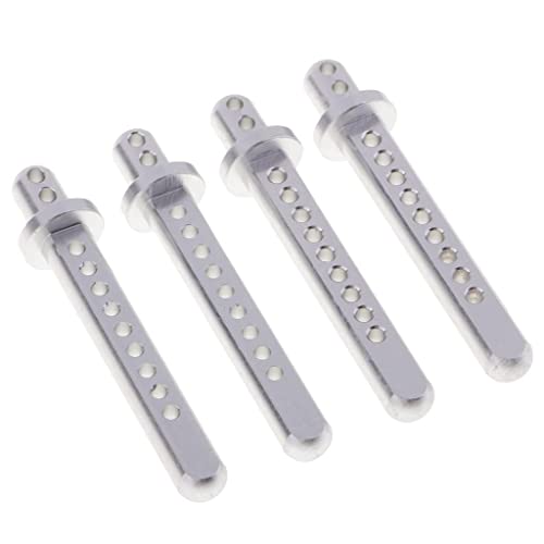 misppro Maßstab 1:10 RC Autoteile Shell Halterungen 4Pcs für AXIAL SCX10 90021 90022 Silber von misppro