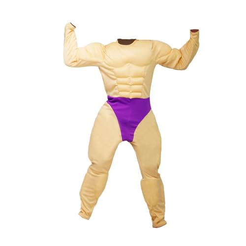 misppro Muskel-Overall, Kostüm, lässiger Gewichtheber-Overall für Karneval, Partyzubehör, Größe L misppro Muskel-Overall, Kostüm, lässiger Gewichtheber-Overall für Karneval, Partyzubehör, Größe L von misppro