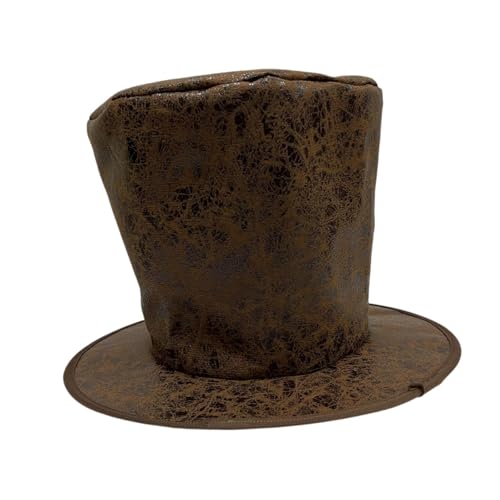 misppro Vielseitiger Hut für Nachtclub-Party, flippig, für Männer und Frauen, Festival, flache Oberseite, Magierhut, klassisch, elegant, Kostüm-Accessoire, braunes Wildleder misppro Vielseitiger Hut für Nachtclub-Party, flippig, für Männer und Frauen, Festival, flache Oberseite, Magierhut, klassisch, elegant, Kostüm-Accessoire, braunes Wildleder von misppro