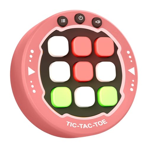 3-In-a-Row Family Game, Tic-Tac-Toe Table Game, Educational Tabletop Game, Brain-Boosting Table Games 2.87x0.98 Inches for Children Boys and Girls (Gray, Pink, Green) von mivceklw