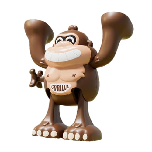 Cartoon Gorilla Wind Up Toy, Cute Animal Stunt Somersault Toys, 360° Flipping Gorilla Wind Up Spielzeug für Kinder, interaktives Kinderspielzeug für Kinder, Fun Playtime für und Mädchen, Monkey von mivceklw