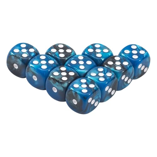 Dice Set, 10 Pieces Acrylic 6 Sided Dice for Tabletop Games, Rounded Corners, Lightweight Parties Accessories for Family Fun, Bar Events, Game Night, Competition, 0.47x0.47 Inches Dice Set, 10 Pieces Acrylic 6 Sided Dice for Tabletop Games, Rounded Corners, Lightweight Parties Accessories for Family Fun, Bar Events, Game Night, Competition, 0.47x0.47 Inches von mivceklw