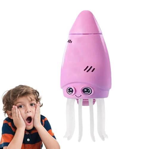 Fake Squid, Fluoreszierender Eject Squid, lustiges Trick Toy, interaktives Schreibtischspielzeug, neuartige Gags, praktische Joke Games für Kinder, Spaß und Laughter für alle Altersgruppen, 4,33 x von mivceklw