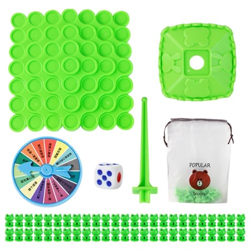 Frog Balance Game, Creative Desktop Toy, Interactive Parent-Child Game, Fun Balance Challenge for Kids, Durabless and Engaging, Home, Kindergarten, Travel, 26.5x18x3.5cm Green von mivceklw