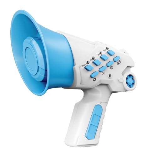 Loudspeaker Megaphone Toy, Portable Voice Changer Toys, Interactive Roleplay Prank Props for Kids, Creative Sound Effects Funny Voice Changer for Kids, Boys, Girls, Adults (Blue) von mivceklw