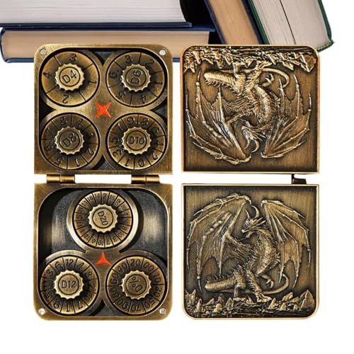 Pocket Dragons Dice Set - Metal Cosplay -Spielzeug mit Magnetspeicherbox für Wochenendspaß | Gewichtete Spiele Würfel mit Kreativstil Party -Rollenspiel spielen Sammlerstück für Erwachsene Familienrei Pocket Dragons Dice Set - Metal Cosplay -Spielzeug mit Magnetspeicherbox für Wochenendspaß | Gewichtete Spiele Würfel mit Kreativstil Party -Rollenspiel spielen Sammlerstück für Erwachsene Familienrei von mivceklw