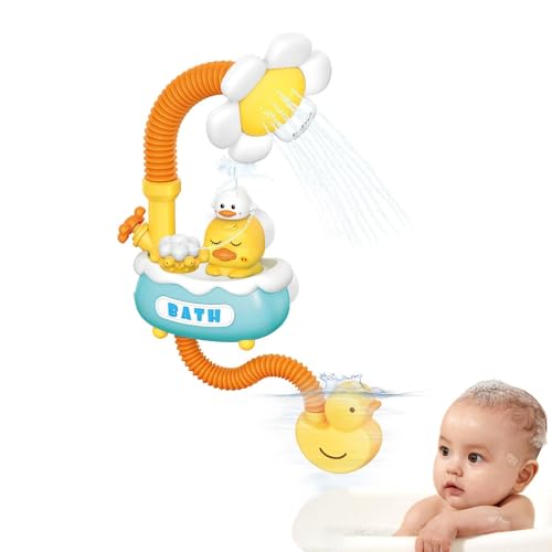 Sunflower Baby Bath Toy, Adjustable Shower Sprayer with Suction Cup, Colorful Interactive Water Spray Toy, for Bathtub and Sink, 70x18x4cm 610g Multicolor von mivceklw