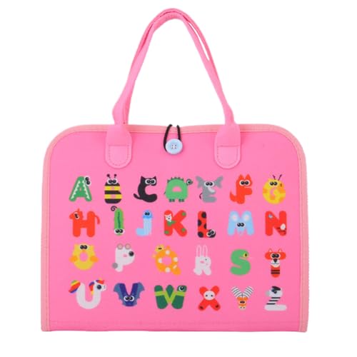 Toddler Busy Toy, Felt Quiets Book, Early Education Sensory Activity Board, Perfect for Preschool, Classroom, Home Playtime, Montessory Inspired Interactive Toy Kids Learning, 28 x 5 x 34 cm, Pink Toddler Busy Toy, Felt Quiets Book, Early Education Sensory Activity Board, Perfect for Preschool, Classroom, Home Playtime, Montessory Inspired Interactive Toy Kids Learning, 28 x 5 x 34 cm, Pink von mivceklw