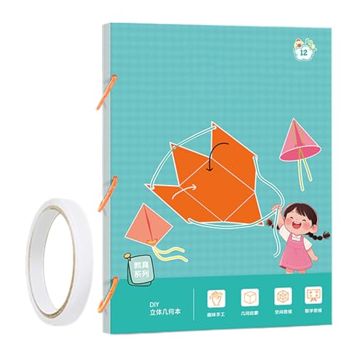 mivceklw 3D-Geometrie-Buch | 3D Geometrie Lernbuch Mit 9/12/15 Körpern | Pädagogisches Spielzeug Räumliches Denken Für Kinder Klassenraum Anfänger Reise & Gruppenlernen Homeschool mivceklw 3D-Geometrie-Buch | 3D Geometrie Lernbuch Mit 9/12/15 Körpern | Pädagogisches Spielzeug Räumliches Denken Für Kinder Klassenraum Anfänger Reise & Gruppenlernen Homeschool von mivceklw