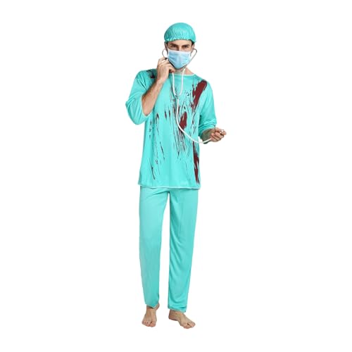 mivceklw Blutiges Krankenschwester-Kostüm für Frauen, Blutige Krankenschwester Cosplay-Kostüm, Set und Cosplay-Zubehör für Frauen, Mädchen, Jugendliche, und Männer, Karneval, Partys mivceklw Blutiges Krankenschwester-Kostüm für Frauen, Blutige Krankenschwester Cosplay-Kostüm, Set und Cosplay-Zubehör für Frauen, Mädchen, Jugendliche, und Männer, Karneval, Partys von mivceklw