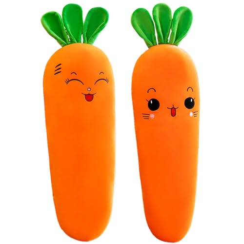 mivceklw Carrot Plush Toy, Huggable Stuffed Pillow, Ultra Comfortable Fabric, Soft Cuddle Doll, Adorable for Loved Perfect for Home, Bedroom, Office, 1pc von mivceklw