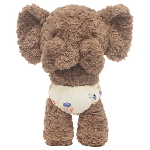 mivceklw Gefülltes Elefanten-Plüschtier, weiches Spielzeug, niedliche Tierpuppe, niedliche Tierpuppe, Zimmerdekoration und Geschenk für , Mädchen und Plush Lovers aller Altersgruppen, 35 x 19 x von mivceklw