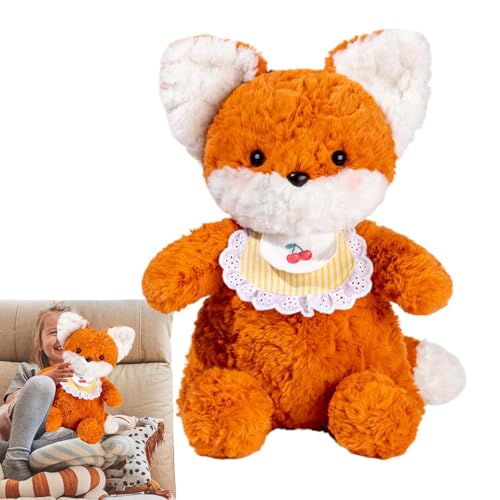 mivceklw Gefülltes Tierkissen, Cartoon Bib Stuffed Doll, Soft Animal Plüsch, 40,6 cm Plüschtier, Plüschtier, Bib Stuffed Tiere für Kinder, Plüschtiere für Kinder, Plüschtier von mivceklw