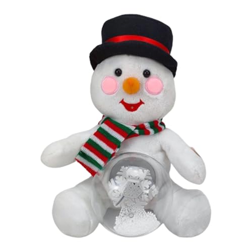 mivceklw Holiday Snowman Plush, Christmas Stuffed Snowman, Stuffed Animal Snowman, Christmas Plush Toy, Kids Musical Plush, Singing Snowman Plush For Christmas Decorations von mivceklw