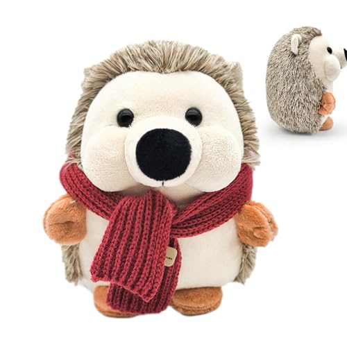 mivceklw Soft Hedgehog Plüschtier, niedliches Tier-Spielzeug für Kinder, niedliche Tiere, niedliches Tier-Spielzeug für Kinder, Jugendliche, Schlafzimmer und Heimdekoration (Grün, Rot) von mivceklw