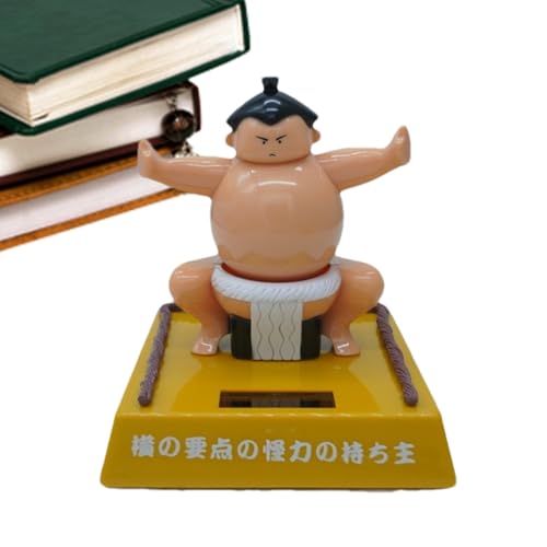 mivceklw Solar-Powered Sumo Bobblehead Figur, Car Dashboard Dancing Toy, Funny Sumo Wrestler Figur für Kinder, Office Desk Decor, Car Interior Ornament Gift, 3,54 x 3,54 Zoll mivceklw Solar-Powered Sumo Bobblehead Figur, Car Dashboard Dancing Toy, Funny Sumo Wrestler Figur für Kinder, Office Desk Decor, Car Interior Ornament Gift, 3,54 x 3,54 Zoll von mivceklw