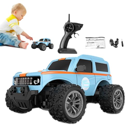 mivceklw Sturdy Remote Control Truck, Durable Race Toy Car, Realistic Toy Car with Lights, Remote Controlled Vehicle for Kids Who Love Racing and Interactive Playtime, for Outdoor Racing Adventures von mivceklw