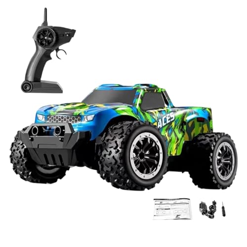 mivceklw Sturdy Remote Control Truck, Durable Race Toy Car, Realistic Toy Car with Lights, Remote Controlled Vehicle for Kids Who Love Racing and Interactive Playtime, for Outdoor Racing Adventures von mivceklw