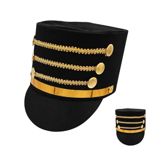 mivceklw Toy Soldier Hat, Soldier Band Major Cosplay Accessory Hat, Creative Adults Costume Nutcracker Hat Toy, Performance Gathering Cosplay Hat with Authentic Design for Performances and Gatherings von mivceklw