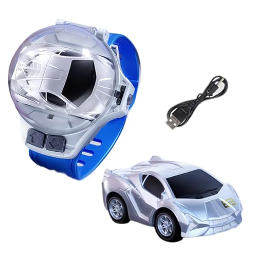 mivceklw Watch Remote Control Car, USB wiederaufladbar, Auto Toy, Glowing Tractors Toy, 2,4 GHz Wrist Car Toy mit USB wiederaufladbaren Glowing Tractors 1,97 x 1,18 Zoll für und Mädchen (1 von mivceklw