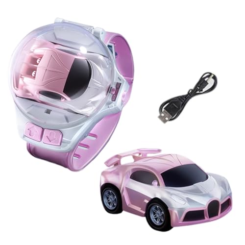 mivceklw Watch Remote Control Car, USB wiederaufladbar, Auto Toy, Glowing Tractors Toy, 2,4 GHz Wrist Car Toy mit USB wiederaufladbaren Glowing Tractors 1,97 x 1,18 Zoll für und Mädchen (1 von mivceklw