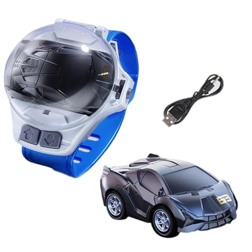 mivceklw Watch Remote Control Car, USB wiederaufladbar, Auto Toy, Glowing Tractors Toy, 2,4 GHz Wrist Car Toy mit USB wiederaufladbaren Glowing Tractors 1,97 x 1,18 Zoll für und Mädchen (1 von mivceklw