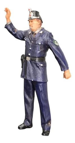 Polizei Grenzpolizist 1950, Modellbahnfigur handbemalt, Spur 0 (Null), 1:45 von modellbahn-exklusiv