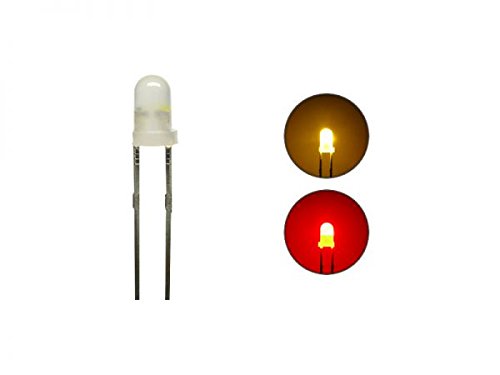 modellbahn-exklusiv - Duo Bi-Color Bipolar LED 3 mm 2pin Anode gelb/rot von modellbahn-exklusiv