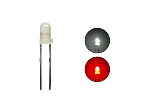 modellbahn-exklusiv - Duo Bi-Color Bipolar LED 3 mm 2pin Anode kaltweiß/rot von modellbahn-exklusiv