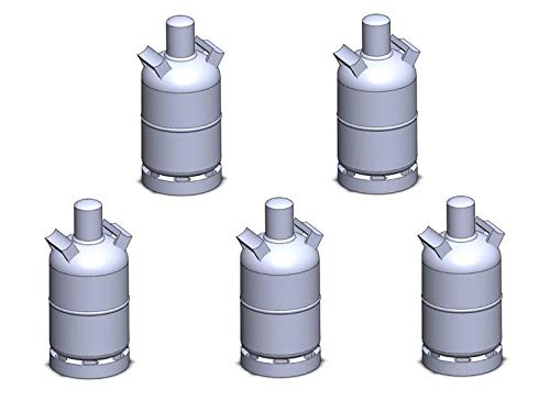 modellbahn-exklusiv Gasflasche 5 kg, 5 Stück, Spur H0, 1:87 von modellbahn-exklusiv