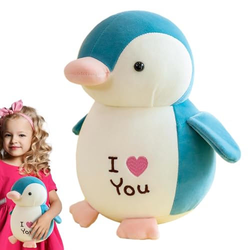 moonyan Niedlicher Pinguin-Plüsch, Pinguin-Stofftier | ICH Liebe Dich Pinguin-Kinderkuscheltiere | Kuschelige, entzückende Tierplüschtiere für den Lehrer-Schüler-Preis von moonyan