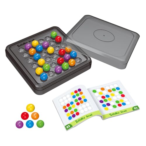 moonyan Perlenpuzzlespiel, Regenbogenperlenpuzzlespiel | Farbige Perlen, passendes Spielzeug, Schachbrett, Sudoku-Spiel | Sudoku-Schach-Brettspiel, Matching-Spiele für Ostern, Kindertag, Geburtstag von moonyan