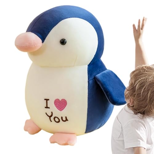 moonyan Plüsch-Pinguin-Spielzeug,Pinguin-Plüschtiere | ICH Liebe Dich Kuscheltier-Plüschtier | Weiches Pinguin-Plüschtier für Partys mit Tiermotiven, Halloween-Heimdekoration von moonyan