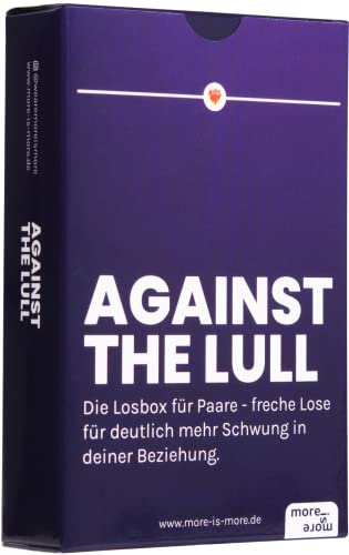 more is more Against The Lull - die Losbox für Paare - freche Lose für deutlich mehr Schwung in deiner Beziehung | Spiel für Paare, Geschenk für Jahrestag, Geburtstag oder Valentinstag von more is more