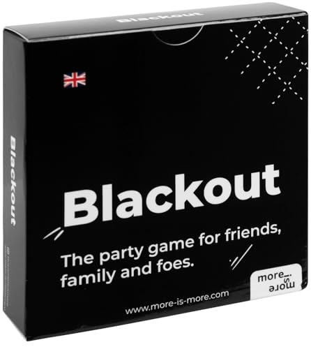 more is more Blackout - The Party Game for Friends, Family and Enemies - Perfect for Any Game Night with Friends - Card Game for JGA von more is more