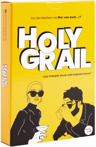 more is more - Holy Grail - das Trinkspiel, das du Nicht vergessen Kannst - Partyspiel - Saufspiel - Partyspiel - Spieleabend - Kartenspiel von more is more