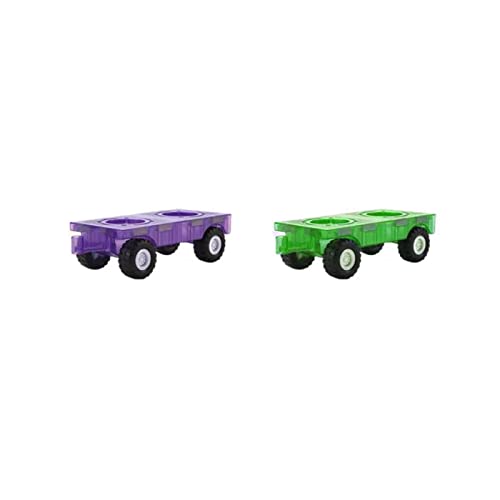 morkka Magnetische Bausteine, STEM Spielzeug für Kinder 3 4 5 6 7 8 Jahre 3D Lernspielzeug Bausteine Set Konstruktion Blöcke Geschenk für 3-12 Jungen und Mädchen Orbitalblöcke Gleisbau (Car Set) von morkka