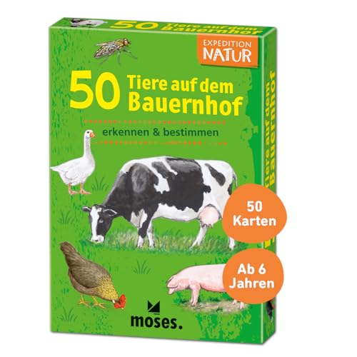 50 Tiere auf dem Bauernhof: erkennen & bestimmen (Expedition Natur) von moses