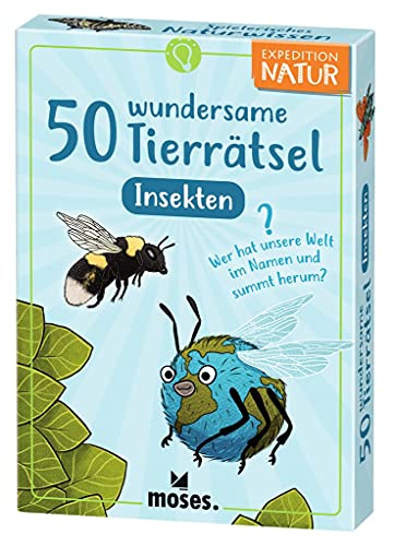 moses 50 wundersame Tierrätsel - Insekten: Wer hat unsere Welt im Namen und summt herum? (Expedition Natur), White von moses