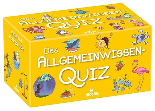 Das Allgemeinwissen Quiz | Kinderquiz mit 100 Fragen | Kinderspiel für Kinder ab 8 Jahren, Yellow von moses