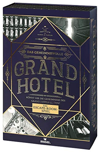 Das geheimnisvolle Grand Hotel | Escape Spiel Deluxe | Wieder verwendbar | Level: Einsteiger, ab 12 Jahren, White von moses