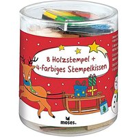 MOSES. VERLAG 16946 Stempelset Weihnachtsfreunde von moses