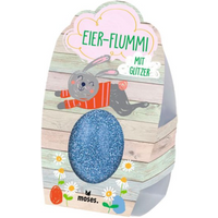 MOSES. VERLAG 25542 Glitzernder Eier-Flummi, sortiert von moses