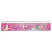 MOSES. VERLAG 26230 Flowers & Friends Lineal Glitterzauber, sortiert von moses