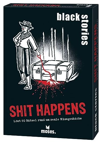 Moses 107118 black stories Shit Happens Edition, 50rabenschwarzeRätsel,DasKrimiKartenspiel Moses 107118 black stories Shit Happens Edition, 50rabenschwarzeRätsel,DasKrimiKartenspiel von moses