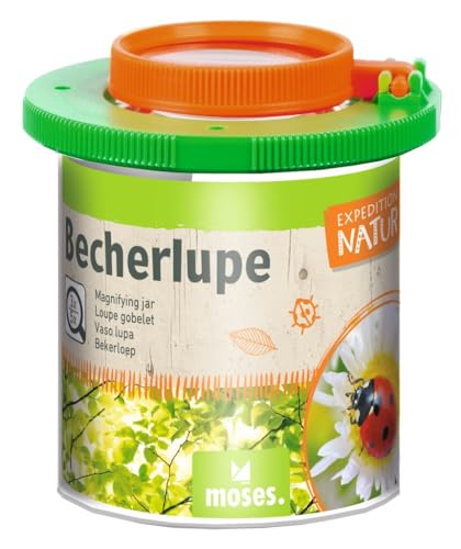 Moses. Expedition Natur Becherlupe, Lupendose mit Lupendeckel für 3-Fach & 5-Fach Vergrößerung, Lupendose zur Beobachtung von Insekten, für Kinder Moses. Expedition Natur Becherlupe, Lupendose mit Lupendeckel für 3-Fach & 5-Fach Vergrößerung, Lupendose zur Beobachtung von Insekten, für Kinder von moses