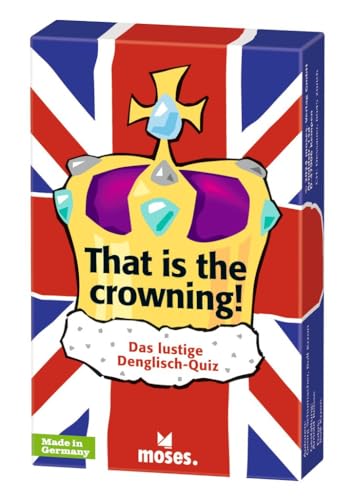 moses 90613 That is The crowning-Denglisch Quiz mit 75 Redewendungen, das Lustige und lehrreiche Kartenspiel für die ganze Familie, Yellow von moses