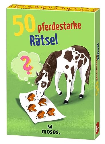 moses. 50 pferdestarke Rätsel, lustiges Rätselspiel über Pferde, Ponys und Co, Rätselspaß für Pferdefreunde ab 6 Jahren, Yellow von moses