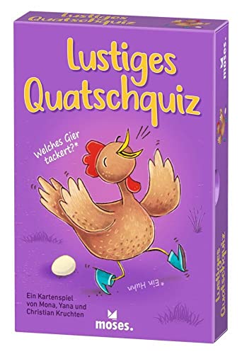 moses. Lustiges Quatschquiz, Kinderspiel mit 100 verrückt-verdrehten Fragen, witziges Lernspiel voller Buchstabendreher für Vor- und Grundschüler, Kartenspiel für Kinder ab 6 Jahren von moses