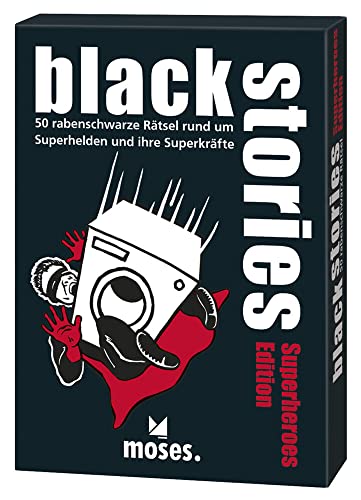 Moses. Black Stories Superheroes Edition, 50 rabenschwarze Rätsel, Das Krimi Kartenspiel von moses